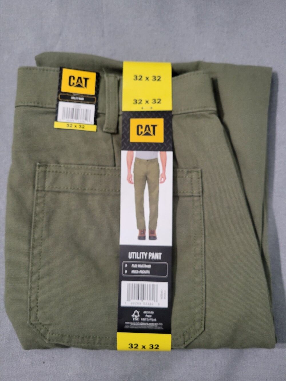 Caterpillar CAT Men's  Workwear Carpenter Pants  Wt/ Tool Pockets 32x32 New